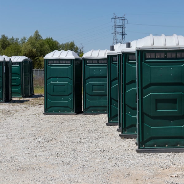 how do you ensure the privacy and security of the event porta potties